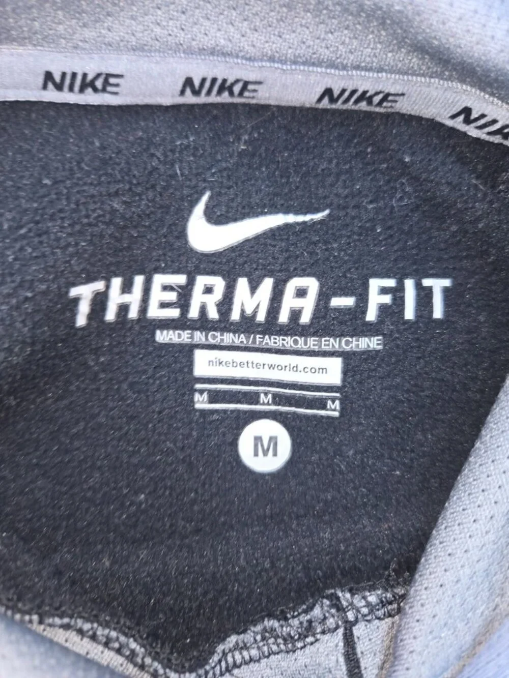 Nike Black Therma-Fit Pullover Hoodie Medium